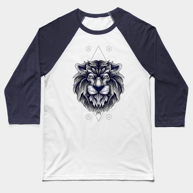 lion head mask Baseball T-Shirt by SHINIGAMII